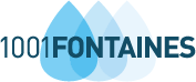 1001fontaines logo - 3 blue drops with text
